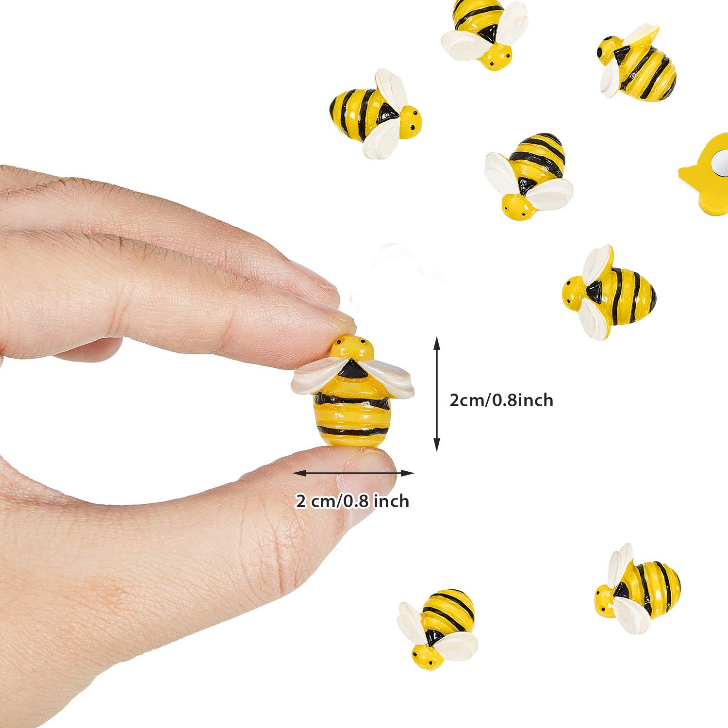 小物 bee Amazon.com: 20 Pieces Bees Refrigerator Magnets Cute Bees Fridge